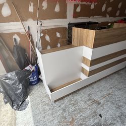 Modern receptionist desk