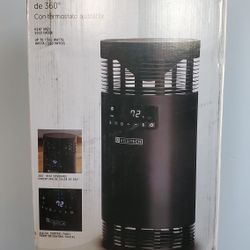 Utilitech 1500-Watt Ceramic Tower Indoor Electric Space Heater with Thermostat and Remote Included