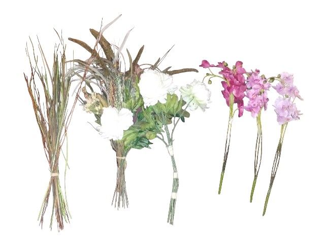 Lot Of 4 Artificial Floral Arrangements Bouquets Flowers Home Decor