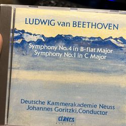 Beethoven - Symphony 4, Symphony No. 1 - Goritzki Cd