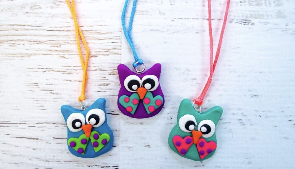 Handmade clay pendant custom made on order