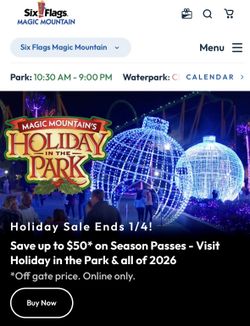 4 Magic Mountain Tickets