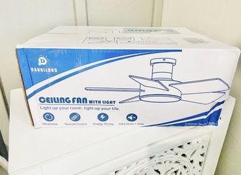 Dannilong 40-inch Modern Ceiling Fan with Light.