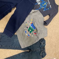 2T Jeans, Pant, T Shirt And Sweatshirt 