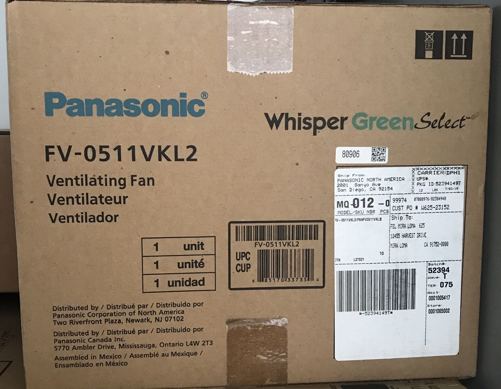 Bath Fan And Bluetooth Speaker $120.00 Per Item