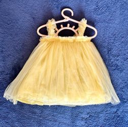 Baby Girl Yellow Tulle Dress | Size 90