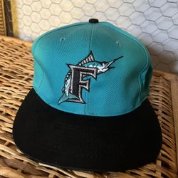 Florida Marlins Vintage Buffalo Cap MLB Genuine 