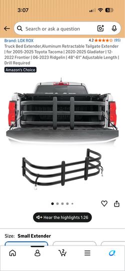 Lox Rox Cab Extender - Tacoma 2025