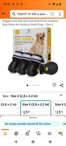 Dog Shoes Size 5