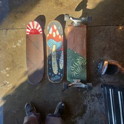 Skateboard Decks Used And A Complete Board With STIK TRUCKS
