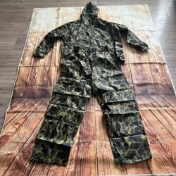 Game Winner Mens Sportswear Camo Hooded Rain Suit Size 2XL