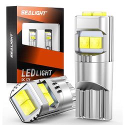 Brand: SEALIGHT SEALIGHT 194 LED Bulbs 6000K White for License Plate Car Interior Dome Map Door Courtesy Dash Lights 168 175 2825 W5W T10,Pack of 2 Br
