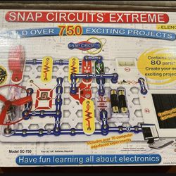 Snap Circuits Extreme, Science Engineering Electronics Fun STEM Projects