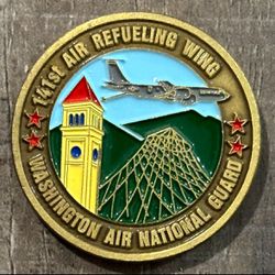 141st Air Refueling Wing Air National Guard Military Challenge Coin