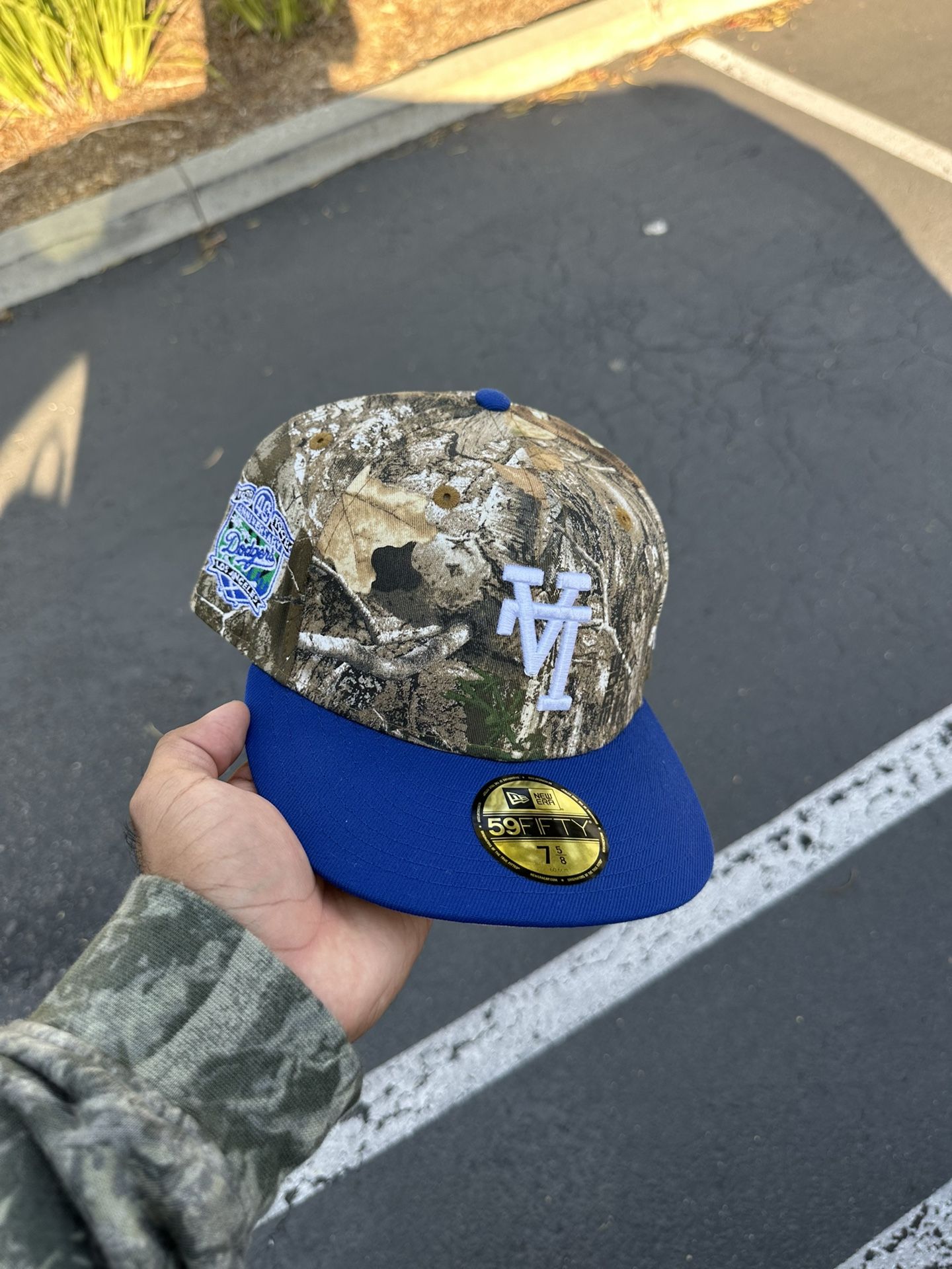 New Era Los Angeles Dodgers Upside Down Real Tree Fitted Hat