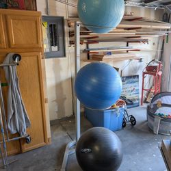 Exercise Balls And Stand