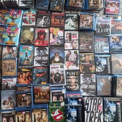 120 new sealed blu rays and dvds