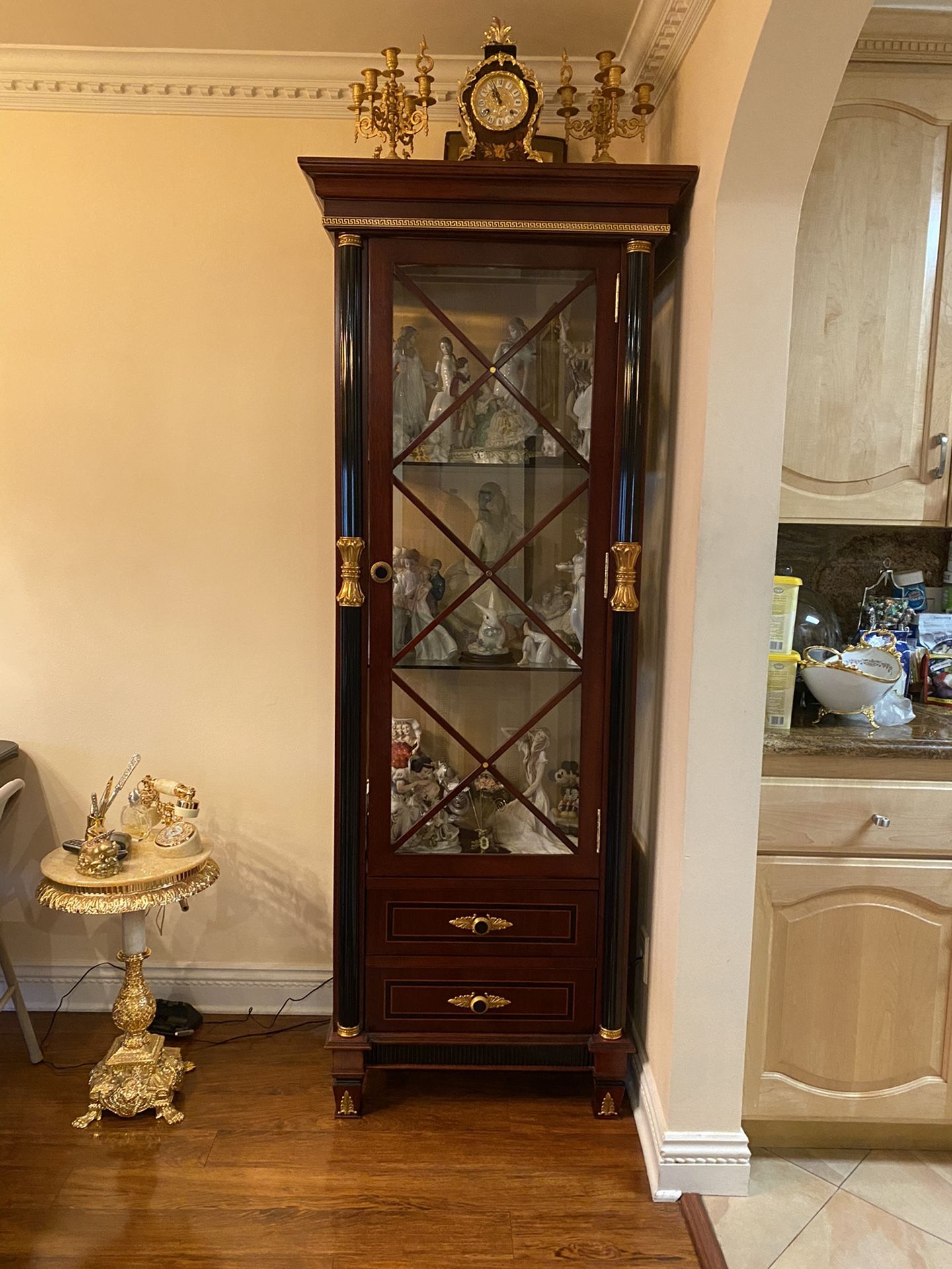 Versace style Curio cabinet