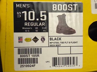 Belleville 800ST Men's Steel Toe Flight Boot Size 10.5