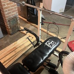 Bench Press Bar And Weights 