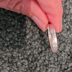 925 Silver Ring Band Plain Engagement Wedding 