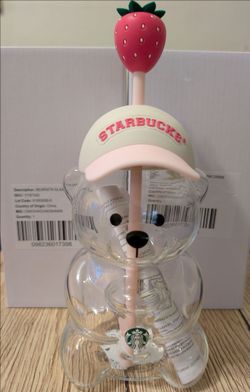 New Starbucks Bearista Glass Cup