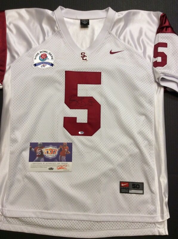 Reggie Bush AUTOGRAPHED USC "Rose Bowl" Jersey w/COA! RARE