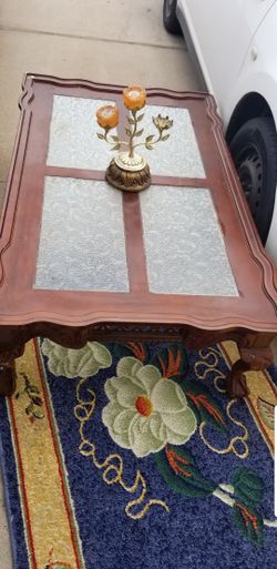 BEAUTIFUL VINTAGE WOOD AND GLASS EAGLE LEGS