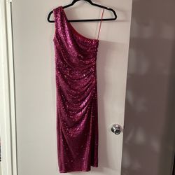 Dress The Population Pink Sequin Dress 