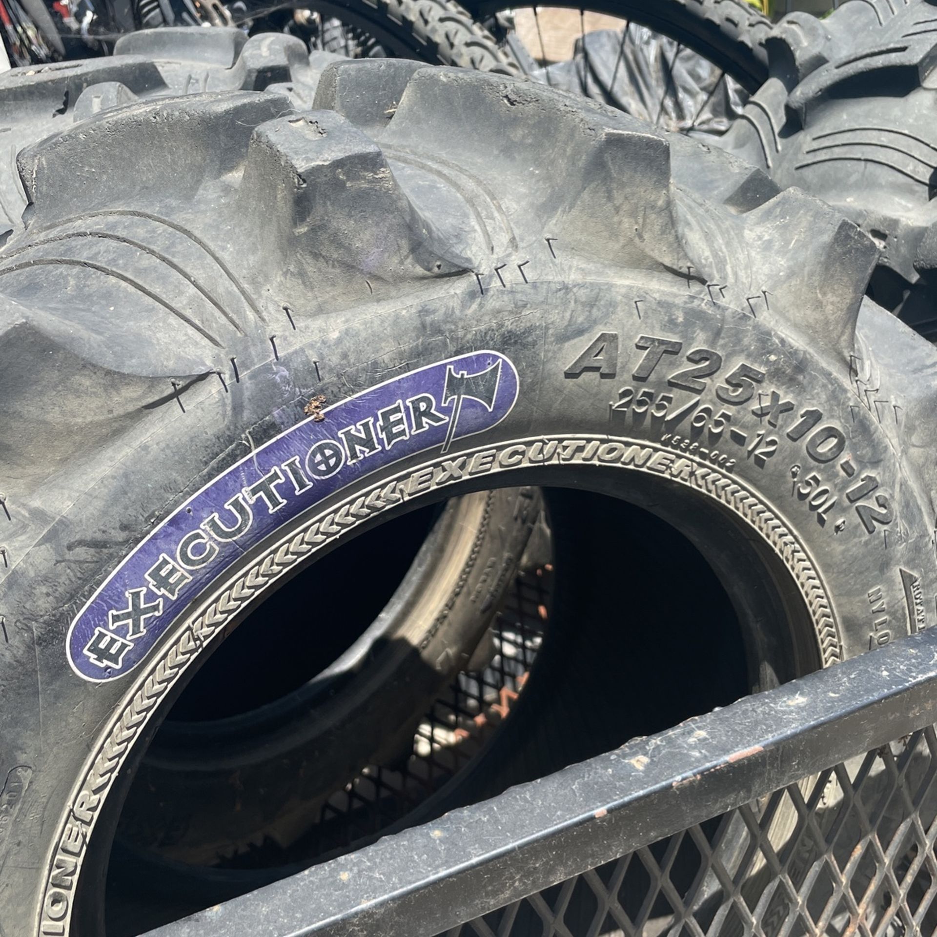 Atv Tires (2)AT25x10-12 & (2) AT25x8-12