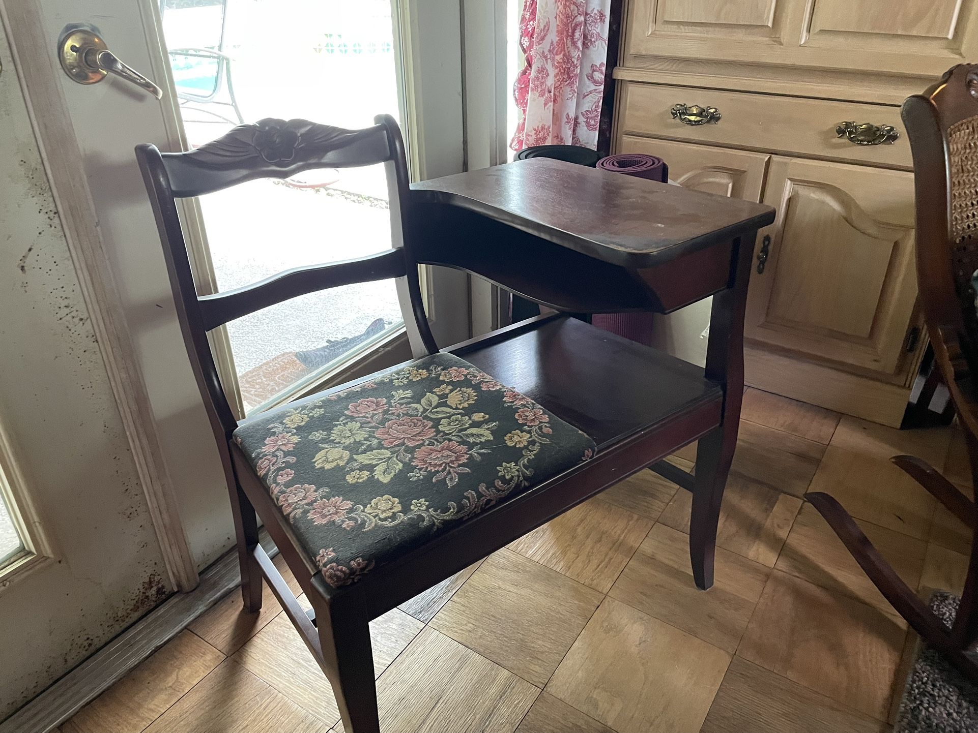 Vintage Antique Telephone Table