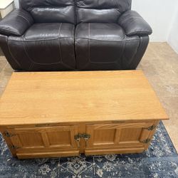 Wooden Coffee Table Chest