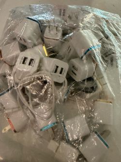 Bulk Lot of Dual Port USB Wall Chargers