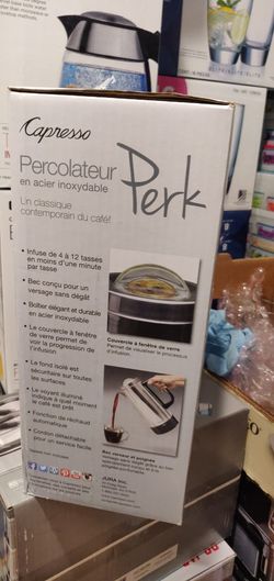 Capresso stainless steel 4_12 cups $20