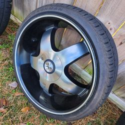 20" Black&Chrome Rims