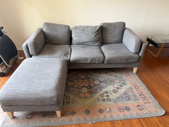 Grey sectional couch