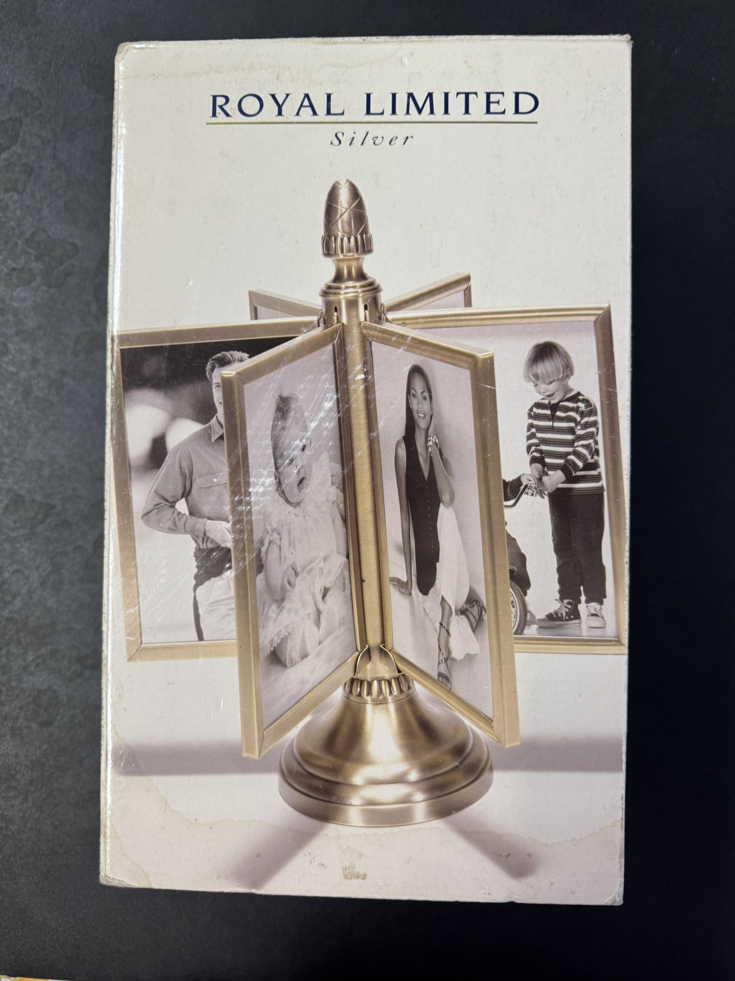 NEW Gold Toned Picture Frame Carousel 