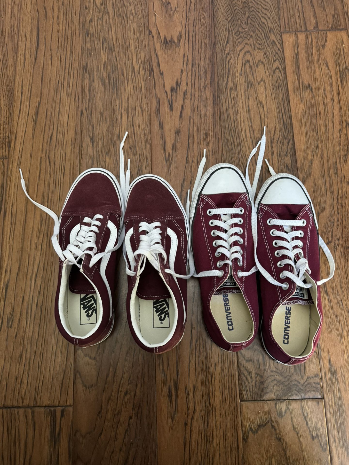 Vans and Converse