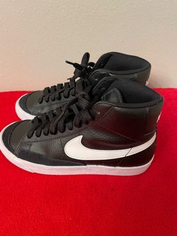 Nike Blazer Mid Black White High-Top Sneakers 5.5