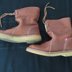 Duckfeet Arhus Shearling Boots Eur 41 Nut Brown Crepe Sole US men 8.5 women 10