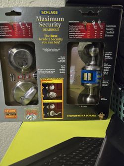 Schilage Maximum Security Dead Bolt And Knob