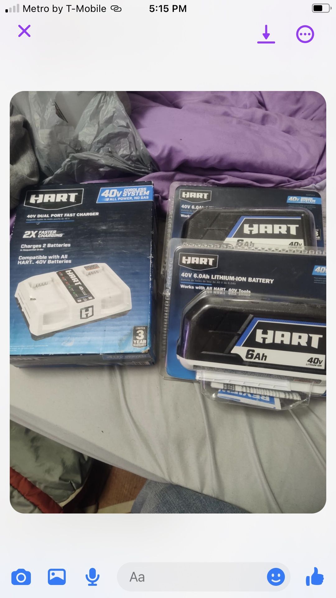 Hart 40v  Power Setup Brand New 