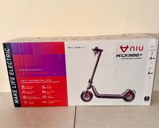 NIU - KQi 300X Foldable Electric Kick Scooter w/ 50 mi Max Range & 24 mph Max Speed - Space Gray
