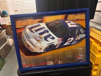 Miller Lite NASCAR #2 Framed Racing Poster