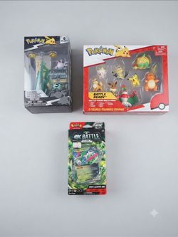 Pokémon Bundle: Battle Ready 8-Figure Pack, Select Street Display & EX Battle Deck (New)