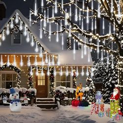 Meteor Shower Rain Drop Christmas String Lights