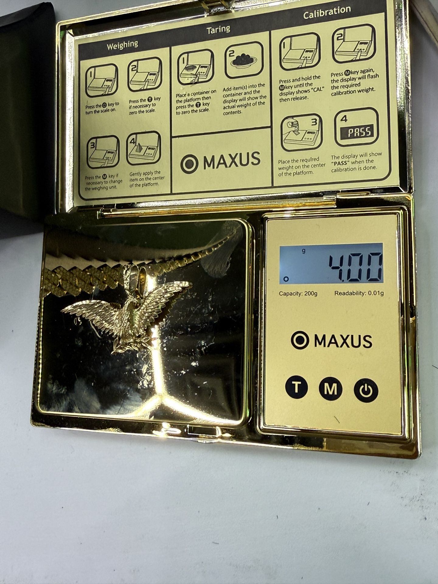 10kt Gold Eagle Pendant