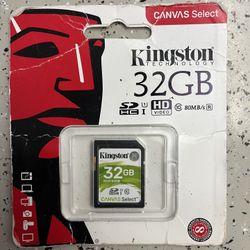 Kingston Canvas Select 32GB SDHC Memory Card Full Size Class 10 80MB/s NEW