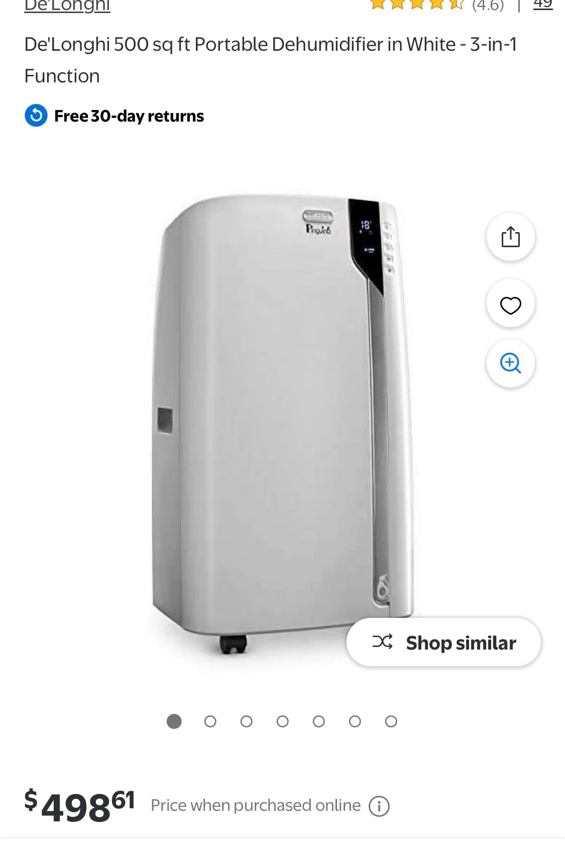 Aire Acondicionado Delonghi 12000btu 500ft