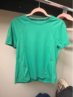 Spyder Active Green Ribbed Athletic Top